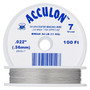 7-Strand 0.022" - Acculon® - Clear - 100 Foot spool - Nylon-coated Stainless Steel Beading Wire