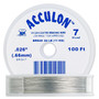 7-Strand 0.026" - Acculon® - Clear - 100 Foot spool - Nylon-coated Stainless Steel Beading Wire