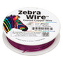 1 x reel of Zebra Wire round - 18 guage (10 yards, 9 metres) Magenta