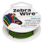 1 x reel of Zebra Wire round - 18 guage (10 yards, 9 metres) Green