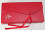 Limited Stock - 6 x Cardboard Double Bracelet Display-Packaging Box - Red with Red Ribbon Tie and 2 x Satin Bracelet box inserts