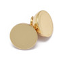 Magnetic Clasp - Round 15mm x 10mm with loops - Light Gold - 2 pack - N45 Grade Strong Magnet, Long-Lasting Plated