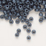 8-2001 - 8/0 - Miyuki - Opaque Matte Gunmetal - 50gms - Glass Round Seed Bead