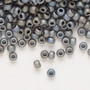 8-2002 - 8/0 - Miyuki - Opaque Matte Metallic Silver Grey - 50gms - Glass Round Seed Bead