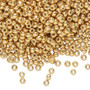 8-4202 - 8/0 - Miyuki - Duracoat® Opaque Galvanized Gold - 50gms - Glass Round Seed Bead