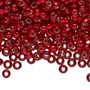 6-141S - 6/0 - Miyuki - Transparent silver Lined Ruby Red - 25gms - Glass Round Seed Bead
