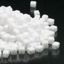 SB4-402 - Miyuki - 4mm - Opaque White - 25gms - 4mm Square Glass Bead