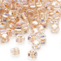 TR5-1133 - Miyuki - #5 - Transparent Clear Colour Lined Bronze - 25gms - Triangle Glass Bead