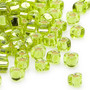 TR5-1801 - Miyuki - #5 - Silver Lined Translucent Lime - 25gms - Triangle Glass Bead