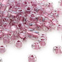 TR5-1114 - Miyuki - #5 - Transparent Clear Colour Lined Lavender - 25gms - Triangle Glass Bead