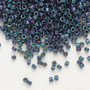 DB0325 - 11/0 - Miyuki Delica - Opaque Matte Metallic Rainbow Blue - 50gms - Cylinder Seed Beads