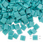 TL412 - Miyuki Tila - Opaque Mint Green - 10gms - Two Hole Square glass beads