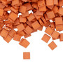 TL2315 - Miyuki Tila - Opaque Satin Matte Orange - 10gms - Two Hole Square glass beads