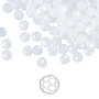 4mm - Preciosa Czech - White Opal - 24pk - Faceted Round Crystal