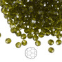 4mm - Preciosa Czech - Olivine - 24pk - Faceted Round Crystal