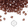 4mm - Preciosa Czech - Light Burgundy - 48pk - Faceted Bicone Crystal