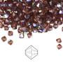 4mm - Preciosa Czech - Light Burgundy AB - 144pk - Faceted Bicone Crystal