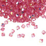 4mm - Preciosa Czech - Rose AB - 720pk - Faceted Bicone Crystal