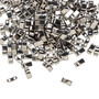 HTL190 - Miyuki - Opaque Metallic Nickel Finish - 5mm x 2.3mm - 10gms (approx 250 beads) - Half Tila Beads (two-hole)