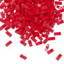 HTL408 - Miyuki - Opaque Red - 5mm x 2.3mm - 40gms (approx 1000 beads) - Half Tila Beads (two-hole)
