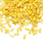 HTL2311 - Miyuki - Opaque Matte Satin Rich Yellow - 5mm x 2.3mm - 40gms (approx 1000 beads) - Half Tila Beads (two-hole)