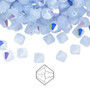6mm - Preciosa Czech - Light Sapphire Opal AB - 24pk - Faceted Bicone Crystal
