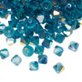 6mm - Preciosa Czech - Indicolite AB - 144pk - Faceted Bicone Crystal