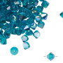 6mm - Preciosa Czech - Blue Zircon AB - 144pk - Faceted Bicone Crystal