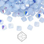 6mm - Preciosa Czech - Light Sapphire Opal AB - 144pk - Faceted Bicone Crystal