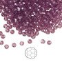 3mm - Preciosa Czech - Amethyst - 24pk - Faceted Round Crystal