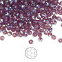 3mm - Preciosa Czech - Amethyst AB - 144pk - Faceted Round Crystal