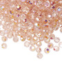 4mm - Preciosa Czech - Light Rose AB - 24pk - Faceted Round Crystal