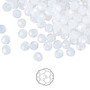 4mm - Preciosa Czech - White Opal - 144pk - Faceted Round Crystal