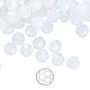 6mm - Preciosa Czech - White Opal - 24pk - Faceted Round Crystal