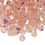 6mm - Preciosa Czech - Light Rose AB - 24pk - Faceted Round Crystal