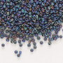 11-401FR - 11/0 - Miyuki - Opaque Matte Rainbow Black - 250gms - Glass Round Seed Bead