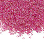 11-355 - 11/0 - Miyuki - Translucent Hot Pink Lined Rainbow Clear - 250gms - Glass Round Seed Bead