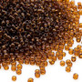 11/0 - Dyna-Mites™ - Transparent Root Beer - 40gms - Glass Round Seed Bead