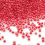 11/0 - Dyna-Mites™ - Translucent Inside Colour Red - 40gms - Glass Round Seed Bead