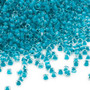 11/0 - Dyna-Mites™ - Transparent inside colour Turquoise  - 40gms - Glass Round Seed Bead