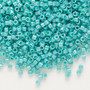 DB0166 - 11/0 - Miyuki Delica - Opaque Rainbow Turquoise Green - 250gms - Cylinder Seed Beads