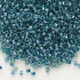 DB0919 - 11/0 - Miyuki Delica - Translucent Dark Teal Lined Luster Chartreuse - 250gms - Cylinder Seed Beads