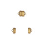 Clasp, Mag-Lok®, magnetic, brass, 5.9x4.8mm barrel. Sold per pkg of 12.