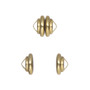 Clasp, Mag-Lok®, magnetic, brass, 10.8x7.7mm rondelle. Sold per pkg of 12.