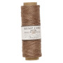 Cord, Hemptique®, polished hemp, light brown, 0.5mm diameter, 10-pound test. Sold per 205-foot spool.