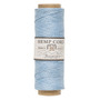 Cord, Hemptique®, polished hemp, light blue, 0.5mm diameter, 10-pound test. Sold per 205-foot spool.