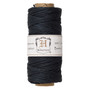 Cord, Hemptique®, polished bamboo, black, 1mm diameter, 20-pound test. Sold per 205-foot spool.