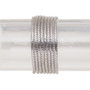 French wire, anodized copper, steel grey, 1.5mm tube. Sold per 20-gram pkg.