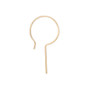 Ear wire, 14Kt gold-filled, 29mm French hook with long shank, 20 gauge. Sold per pair.