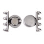 Last Stock: Cymbal ATENI IV - SUPERDUO Magnetic Clasp Ant Silver Plate - 1pk